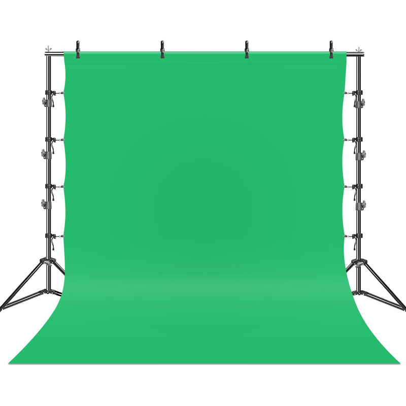 10 x 9.6 ft. Heavy Duty Backdrop Stand / 10 x 20 ft. Green Background Screen / 700W Continuous Output Umbrella Lighting Kit, AGG408