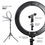 LED 14 Inch Dimmable Ring Light Complete Kit