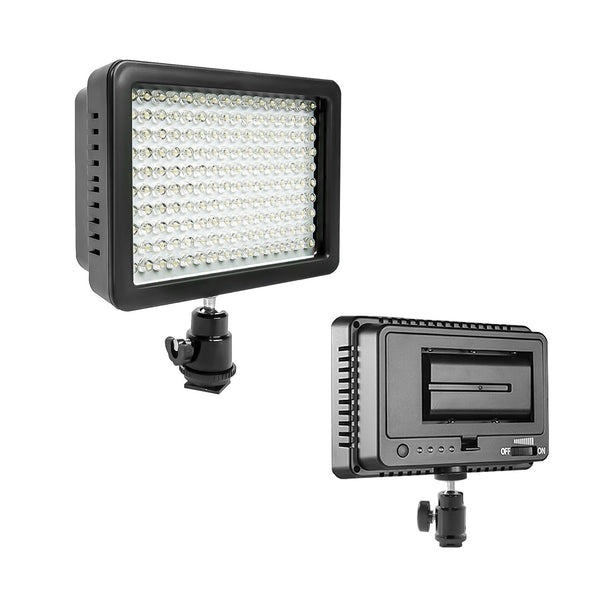 LED 160 On-Camera Light Panel Complete Kit for Photo and Video