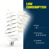 Spiral 30W LED Photo Light Bulb 300W Equivalent CFL Replacement E26/E27, Set of 1