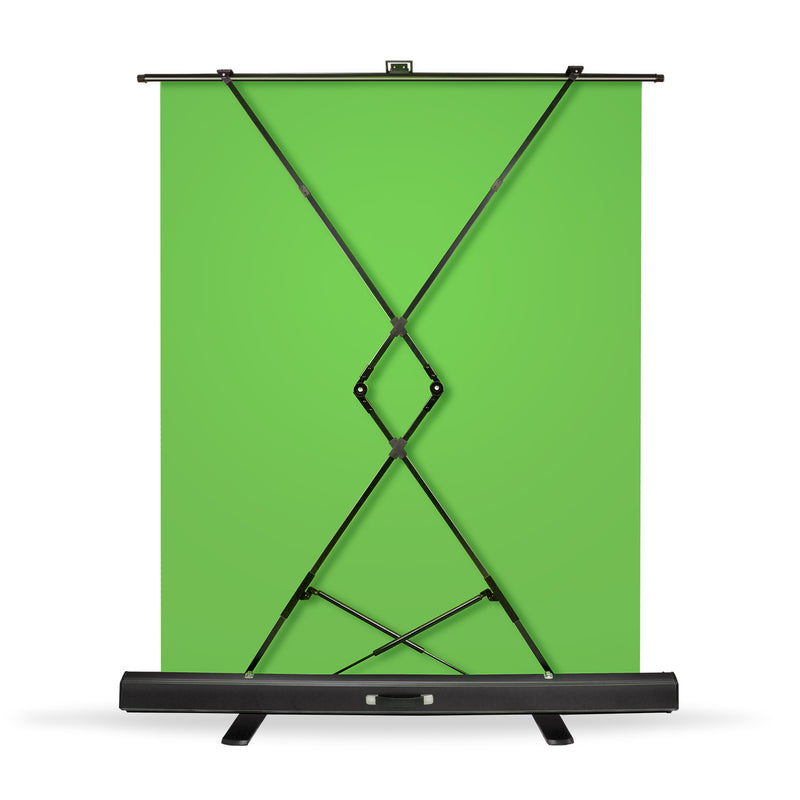 5 x 6 ft. Green Chromakey Screen Retractable Pop-up Style Backdrop Stand