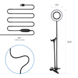 LED Selfie Ring Light with Gooseneck Cell Phone Stand