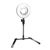 8 Inch Dimmable Brightness Mini LED Ring Light with Table top Flexible Gooseneck Stand