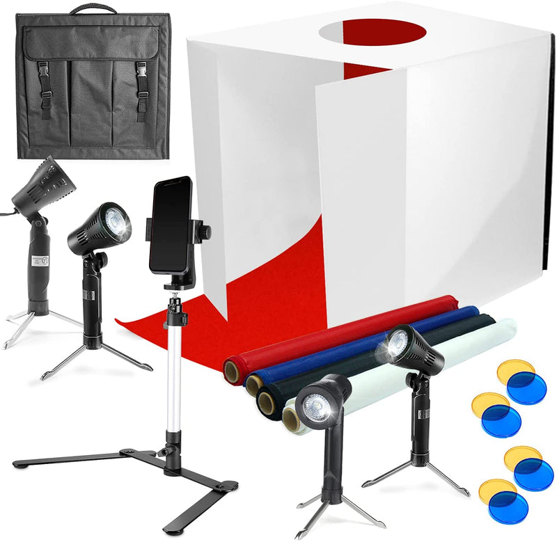 Tabletop Shooting Tent Box & LED Lighting Mini Studio Kit (24 inch)