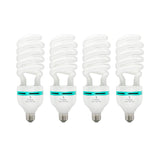 65 Watt Spiral E26/E27 Compact Fluorescent CFL Light Bulb 3460LM 6500K Daylight, Set of 4