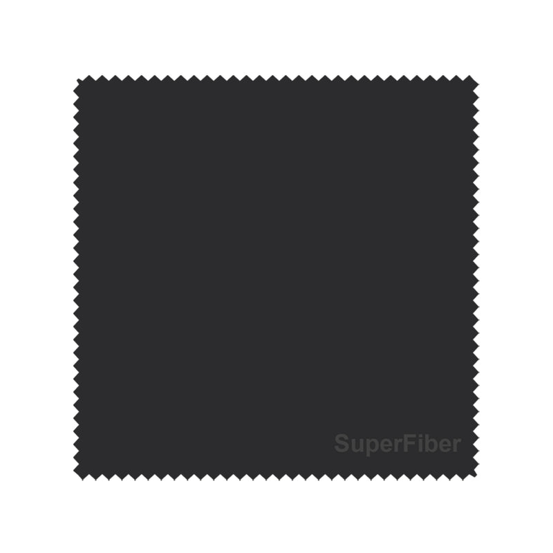 Set of 4 16 x 16 in Super Fiber Lens Cleaning Cloth - Black